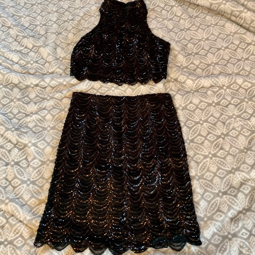 Gianni Bini Two-Piece Sequin Formal Set